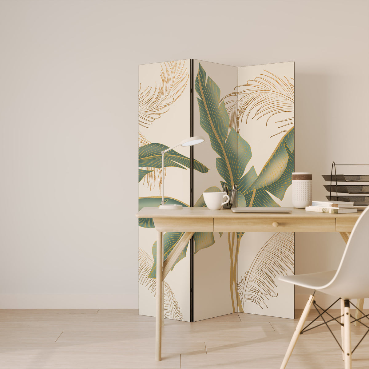 GENTLE HARMONY Biombo de 3 paneles