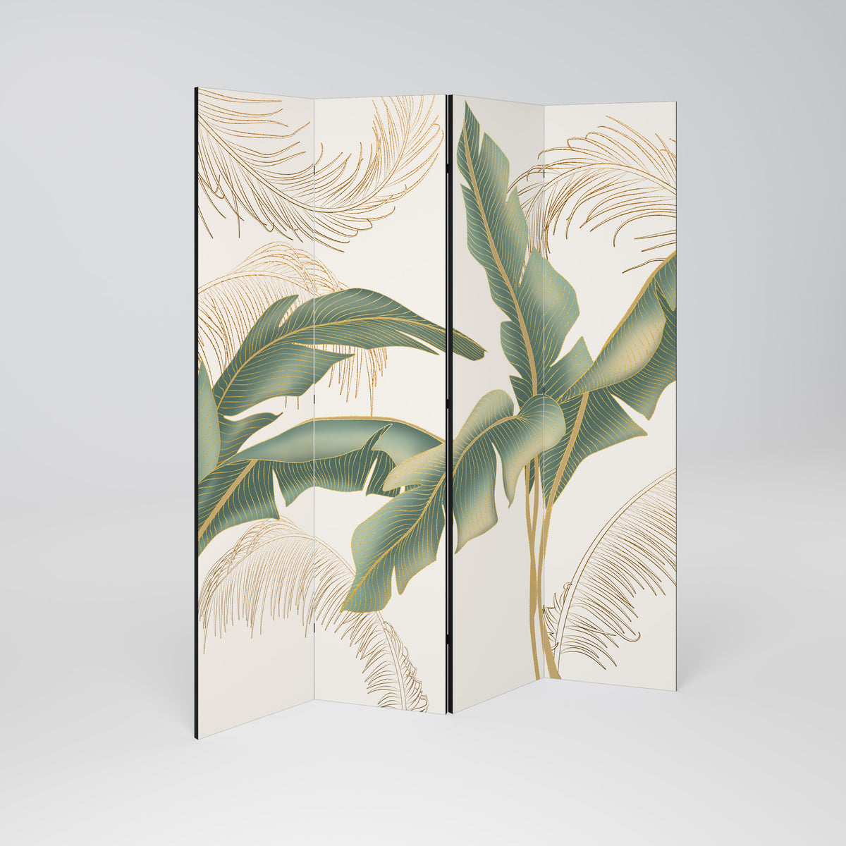 GENTLE HARMONY Biombo de 4 paneles