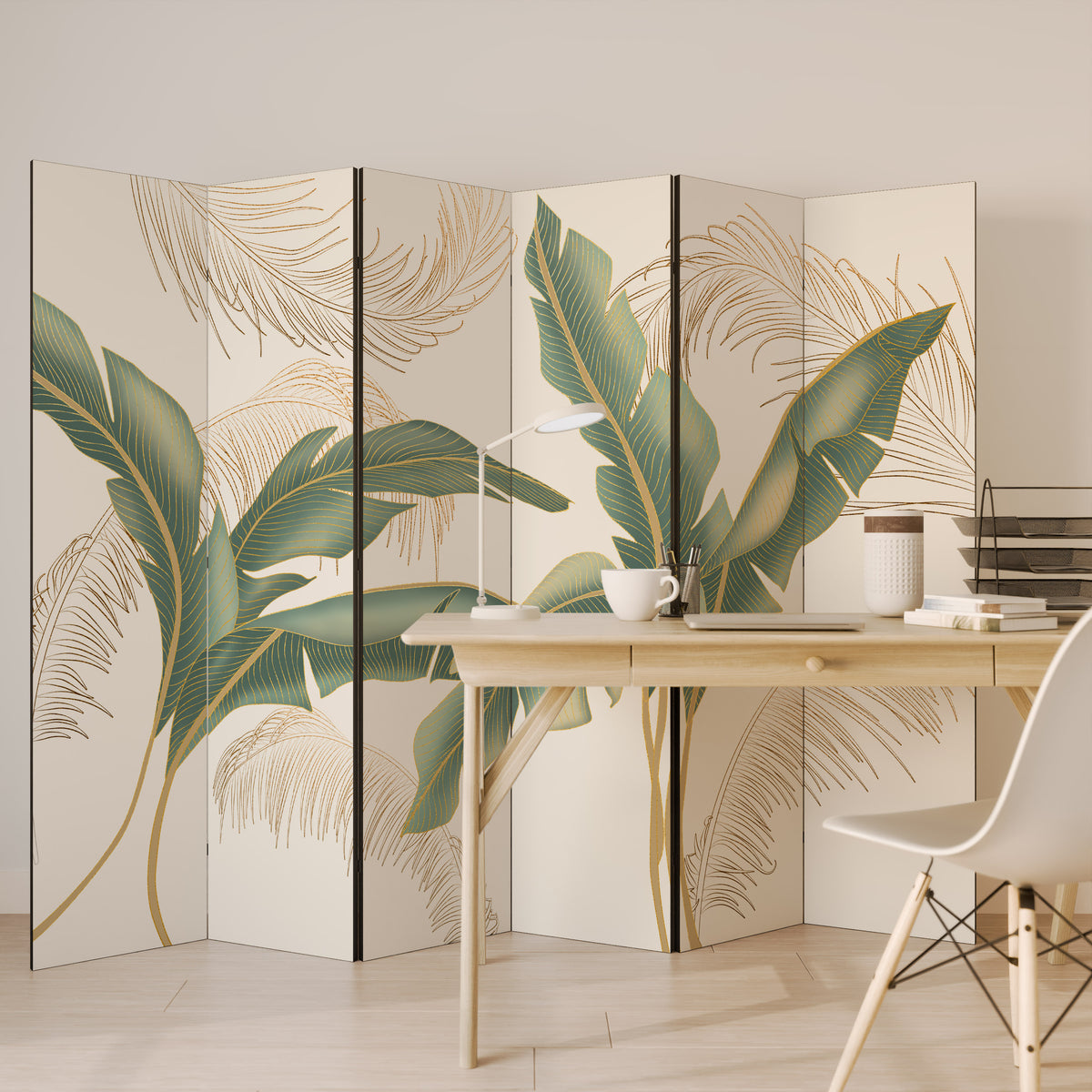 GENTLE HARMONY Biombo de 6 paneles