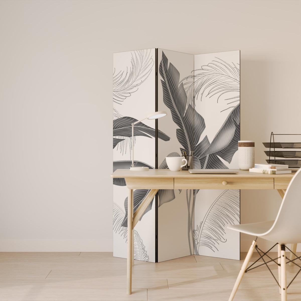 CALM ALLURE Biombo de 3 paneles