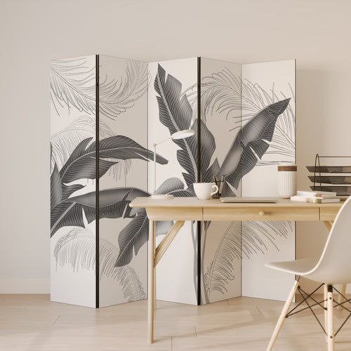 CALM ALLURE Decorative 5-Panel Room Divider