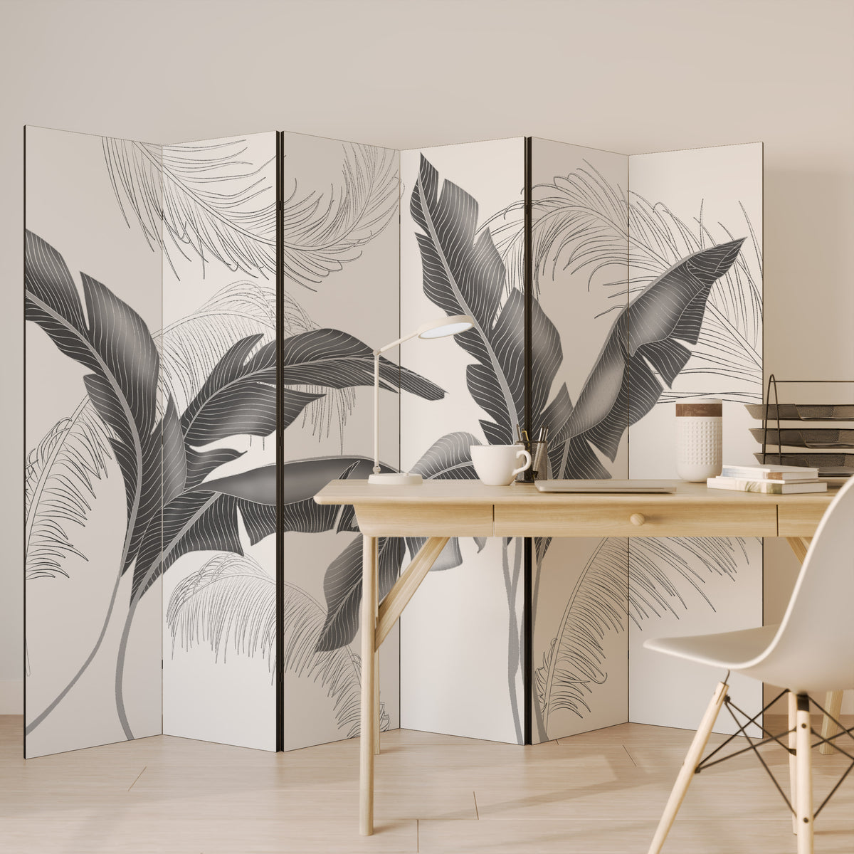 CALM ALLURE Biombo de 6 paneles