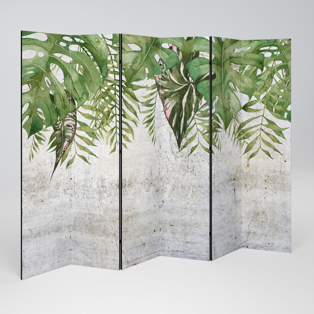 Biombo decorativo de 6 paneles URBAN TROPICS