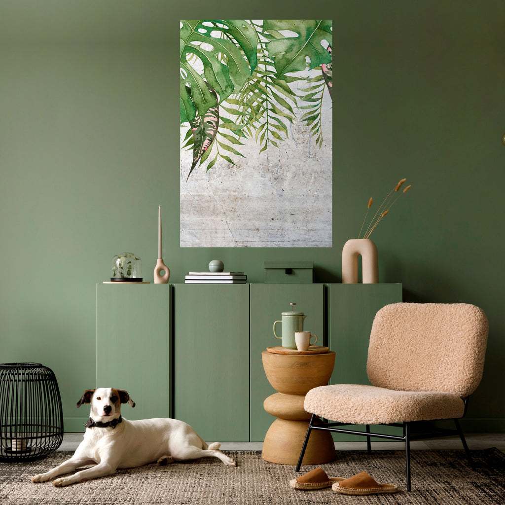URBAN TROPICS Peel and Stick Vertical Poster