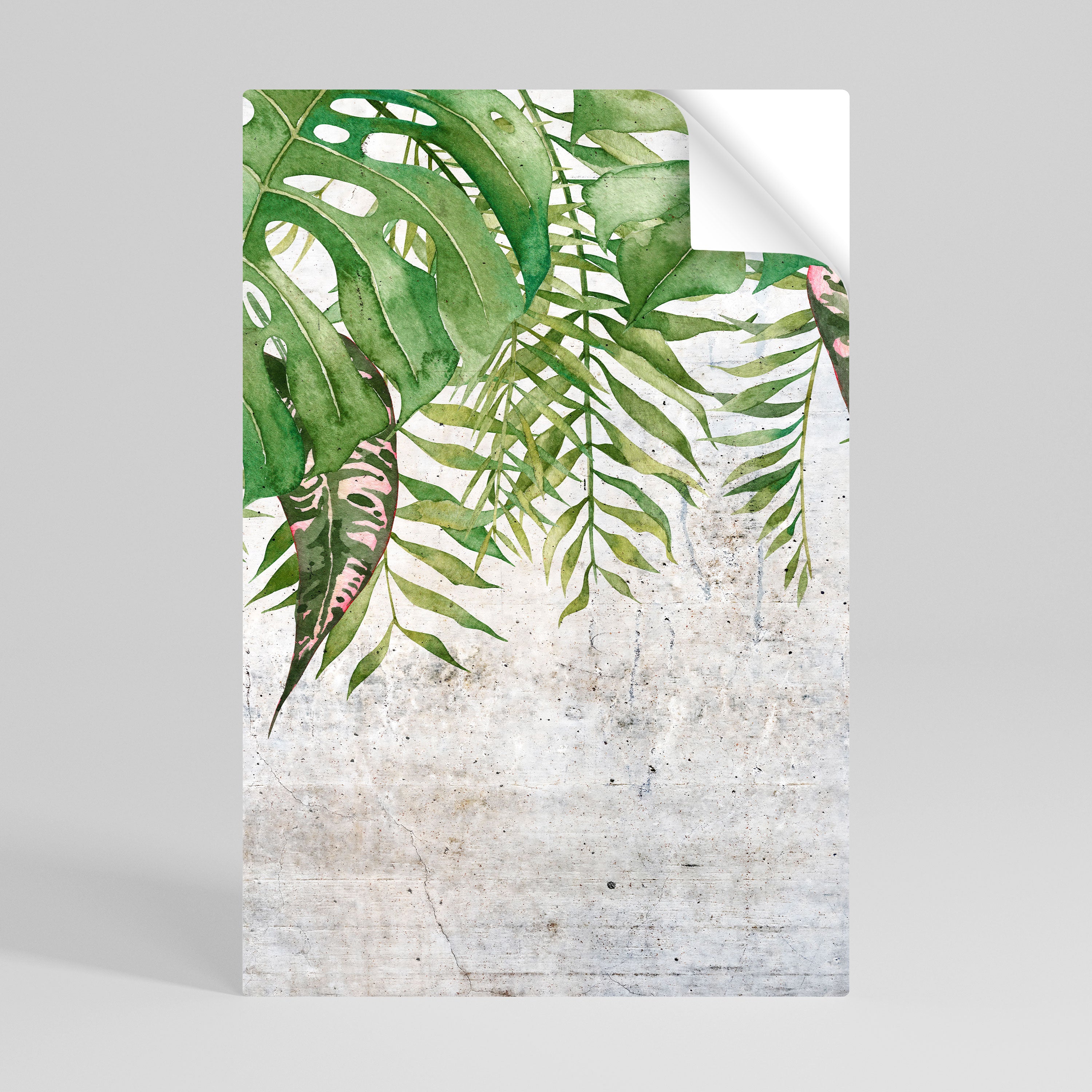 Póster vertical autoadhesivo TRÓPICOS URBANOS
