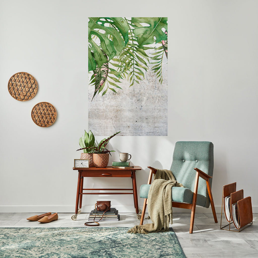URBAN TROPICS Peel and Stick Vertical Poster