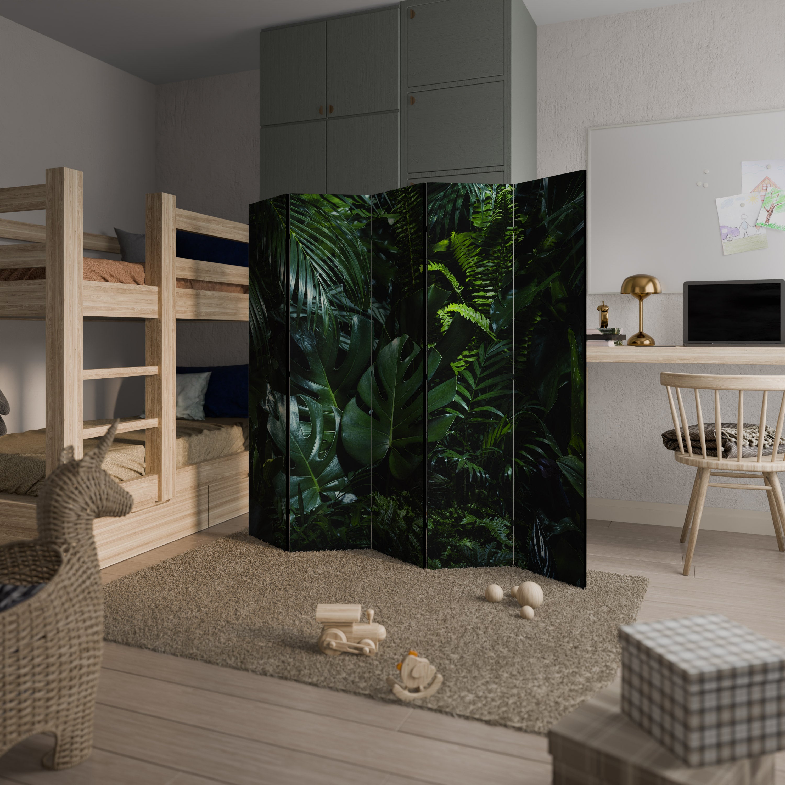 NATURE'S CLANDESTINE REVERIE 5-Panel Room Divider