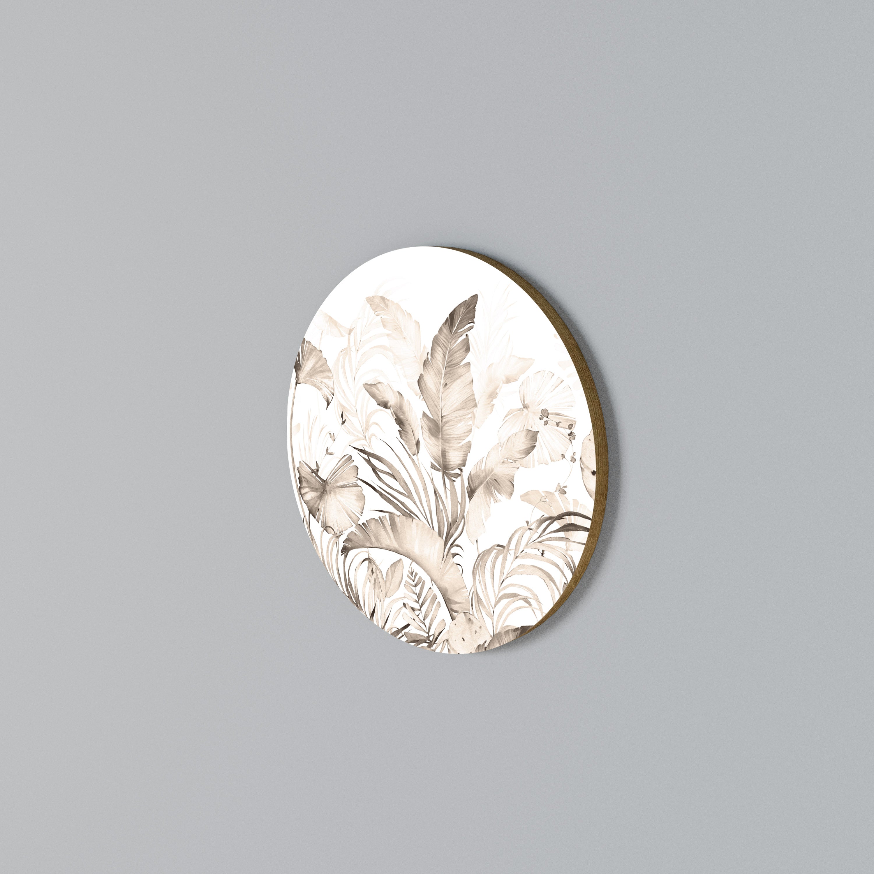 WILD TENDERNESS Round Wall Art