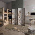 WILD TENDERNESS Decorative 4-Panel Room Divider