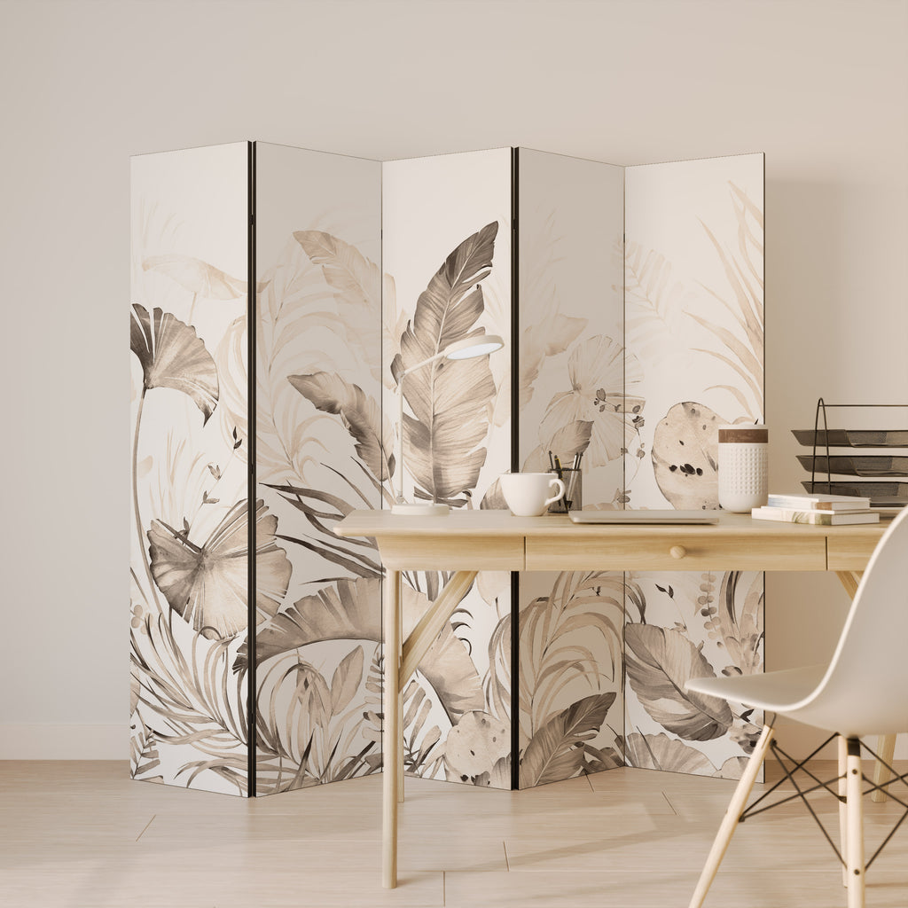 WILD TENDERNESS Decorative 5-Panel Room Divider