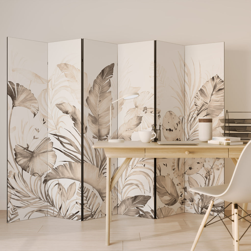 Biombo decorativo de 6 paneles WILD TENDERNESS