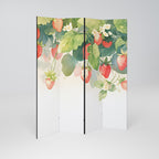 STRAWBERRY DREAMSCAPE Decorative 4-Panel Room Divider