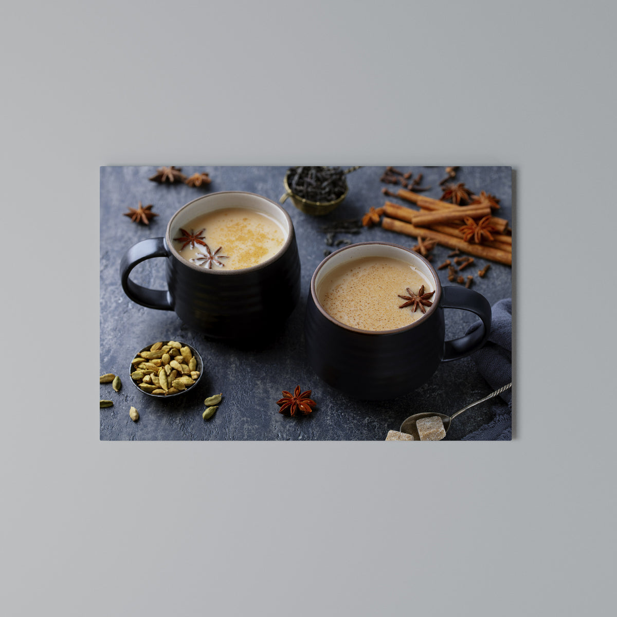 WARMTH IN A CUP Cuadro en lienzo horizontal