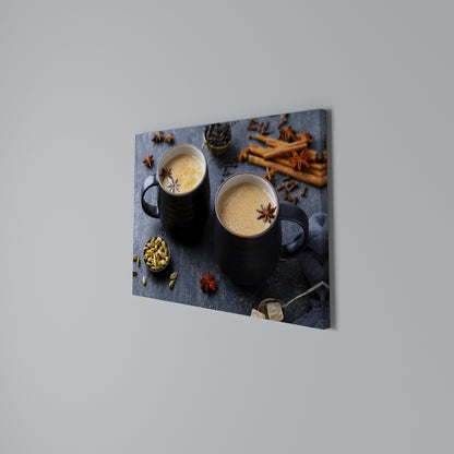 WARMTH IN A CUP Cuadro en lienzo horizontal