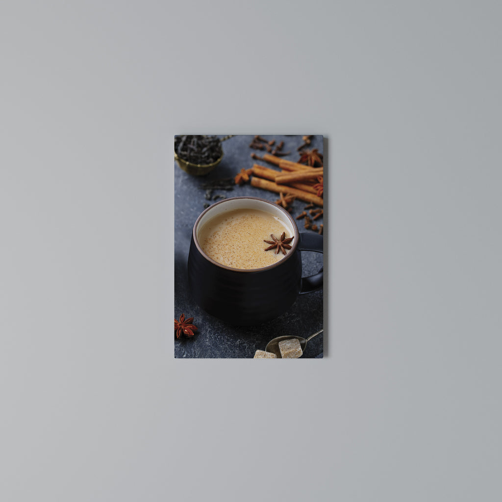 WARMTH IN A CUP Cuadro en lienzo vertical