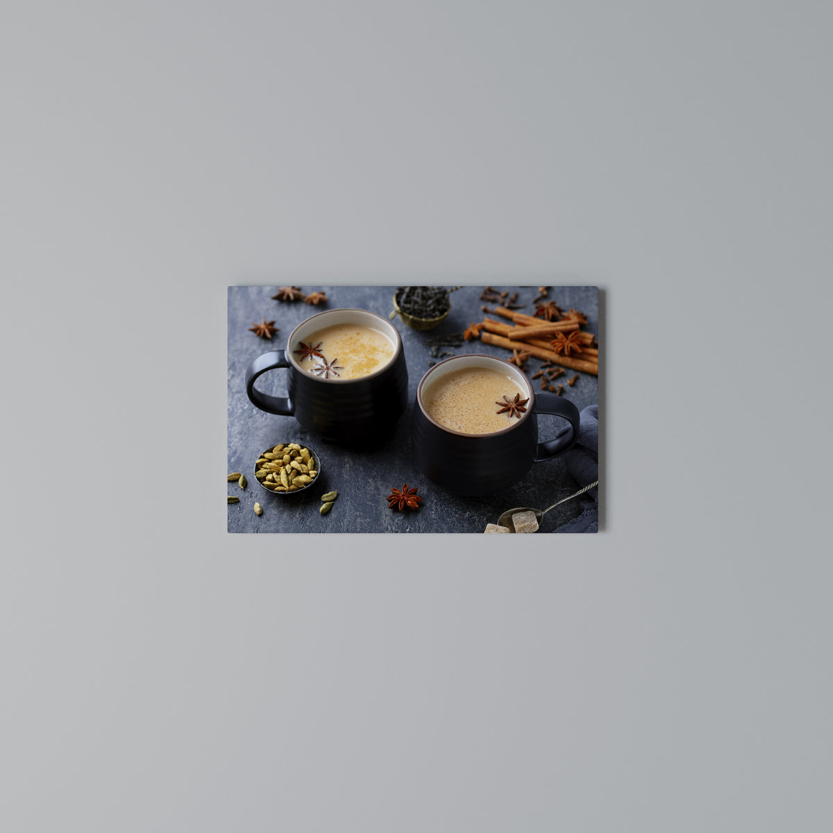 WARMTH IN A CUP Cuadro en lienzo horizontal