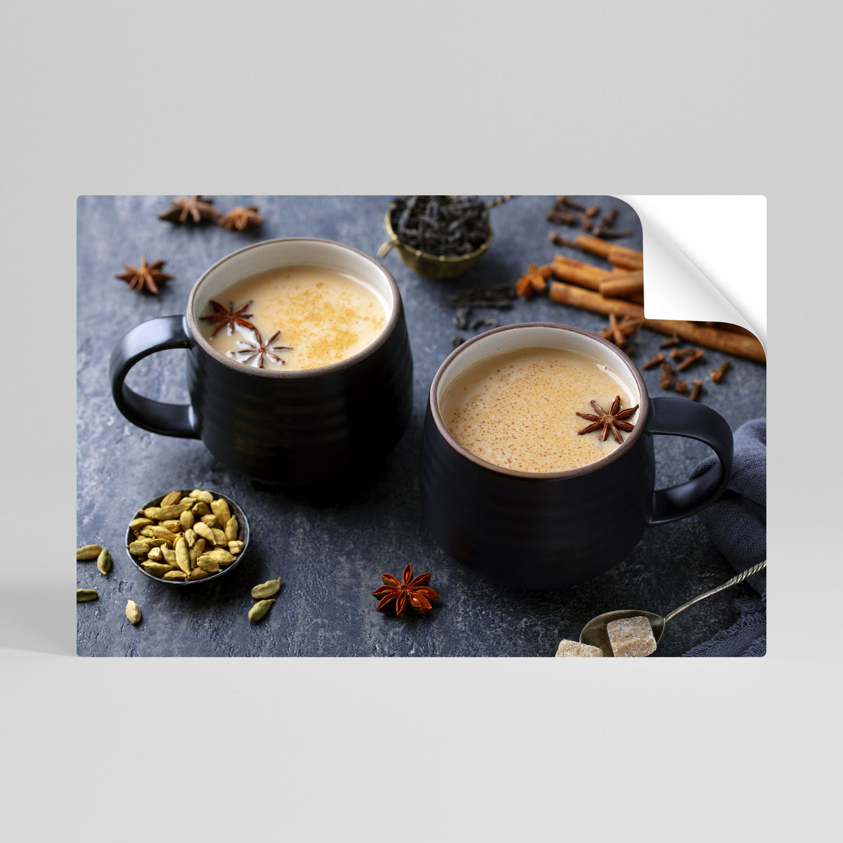WARMTH IN A CUP Póster adhesivo horizontal