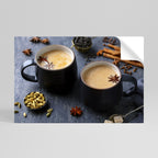 WARMTH IN A CUP Póster Horizontal Adhesivo