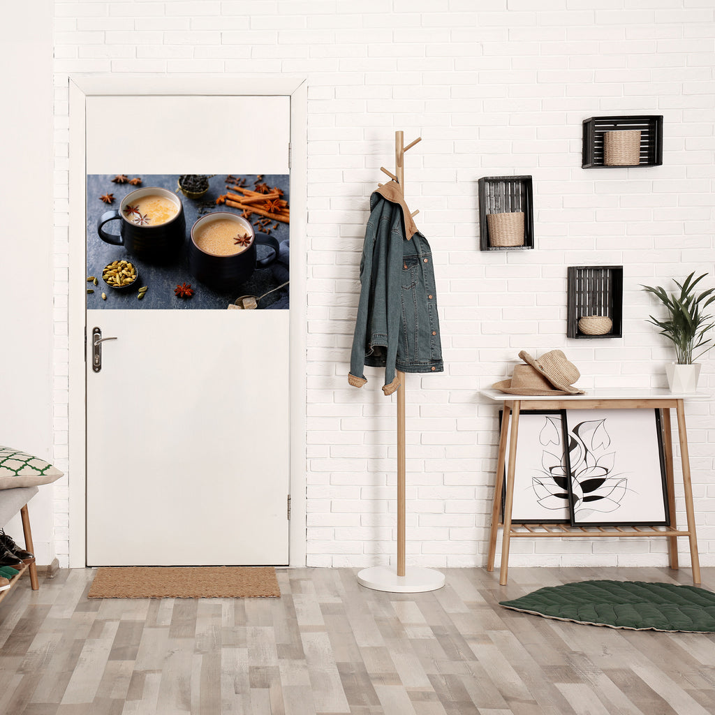 CALIDEZ EN UNA TAZA Póster horizontal autoadhesivo