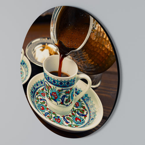 TRADITION IN A CUP Arte de pared redondo