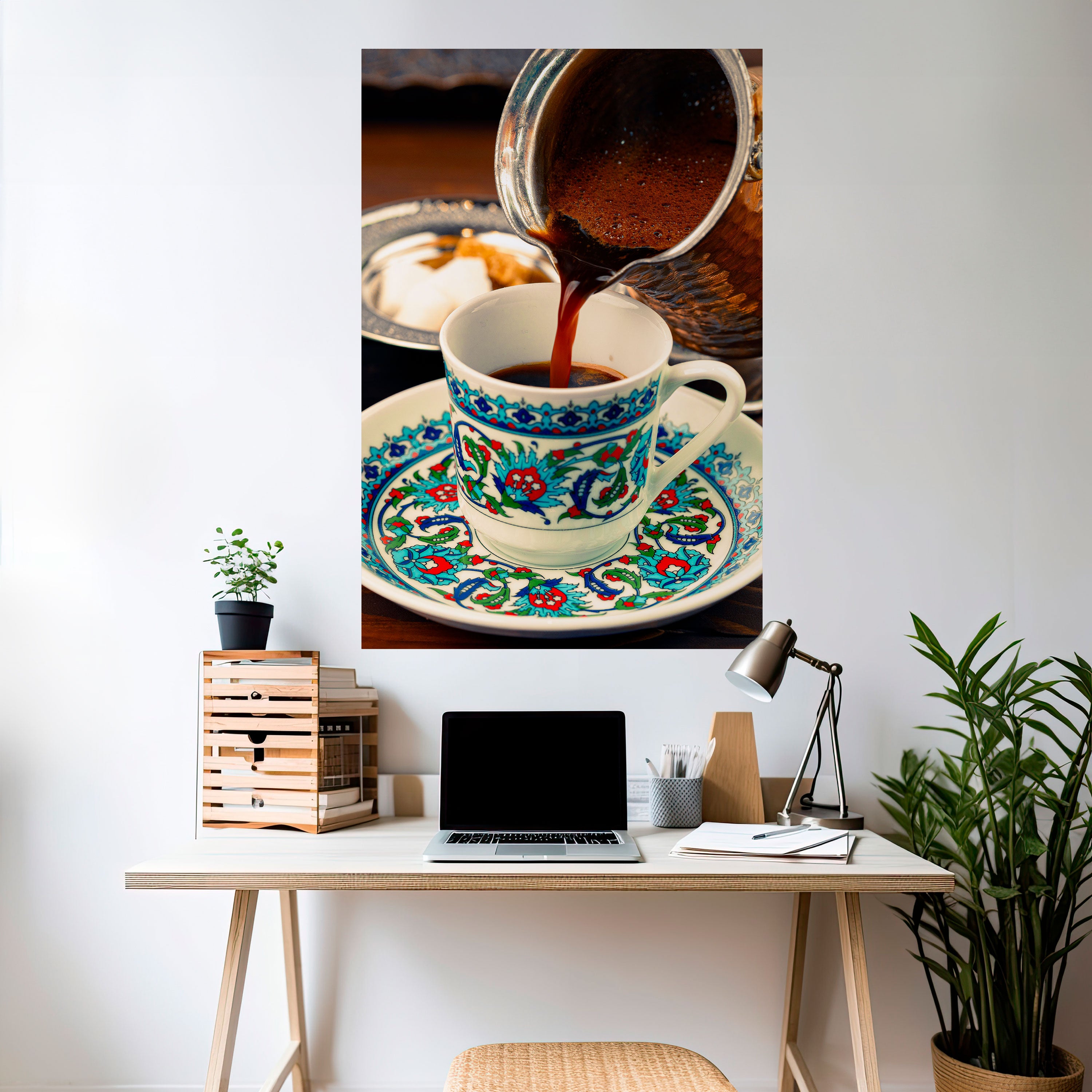 TRADITION IN A CUP Peel and Stick Vertical Poster