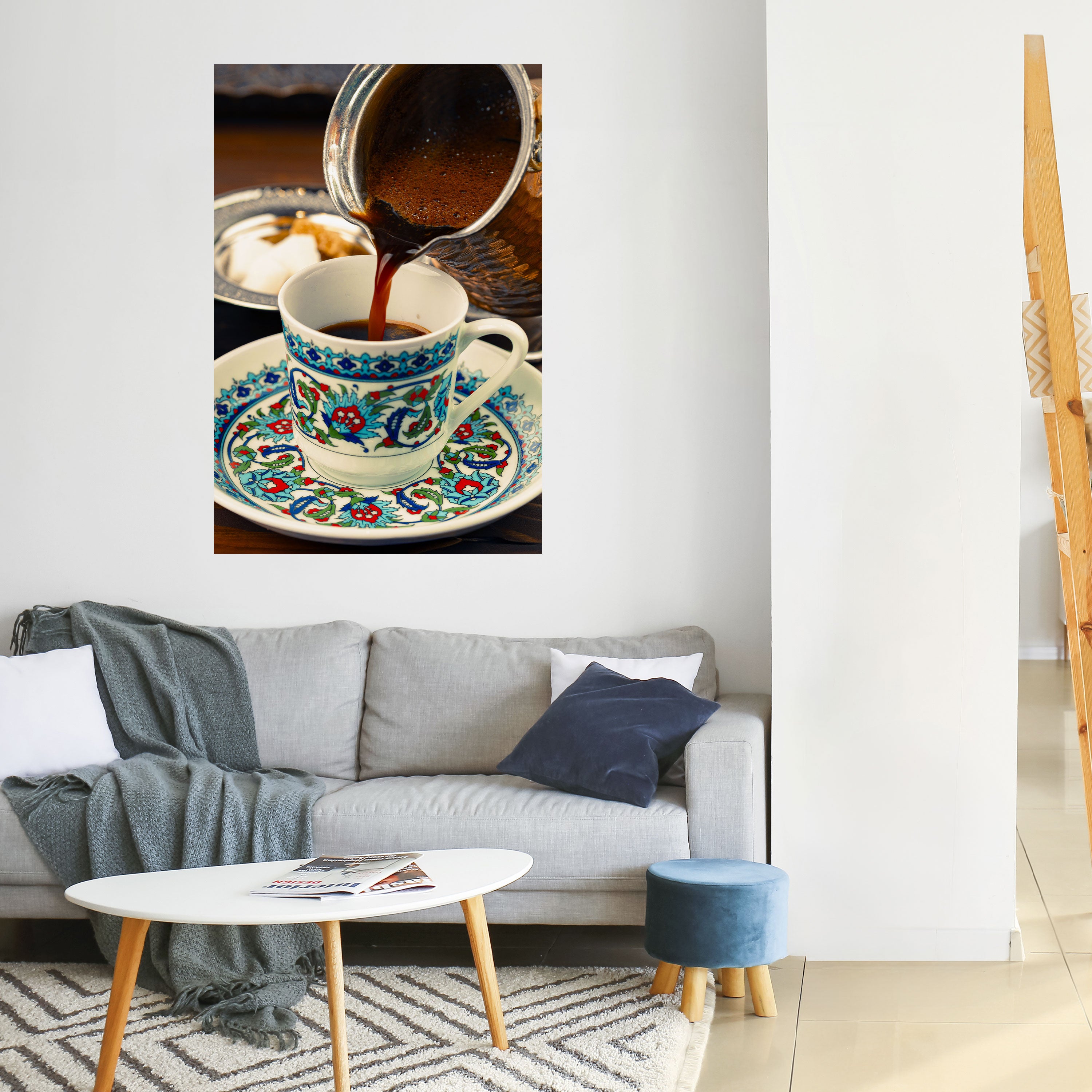 TRADITION IN A CUP Peel and Stick Vertical Poster
