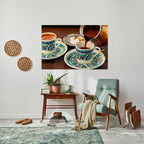 TRADITION IN A CUP Póster Horizontal Adhesivo