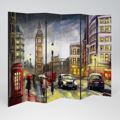 LONDON'S TIMELESS VIBES Biombo de 6 paneles