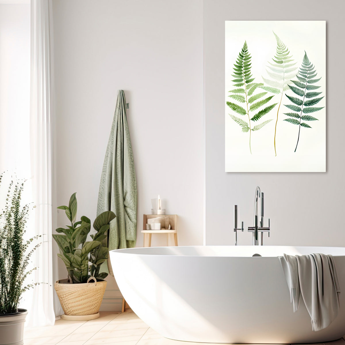 FERN MAJESTY Cuadro en lienzo vertical