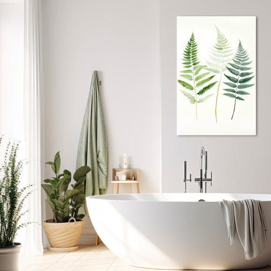 FERN MAJESTY Cuadro en lienzo vertical