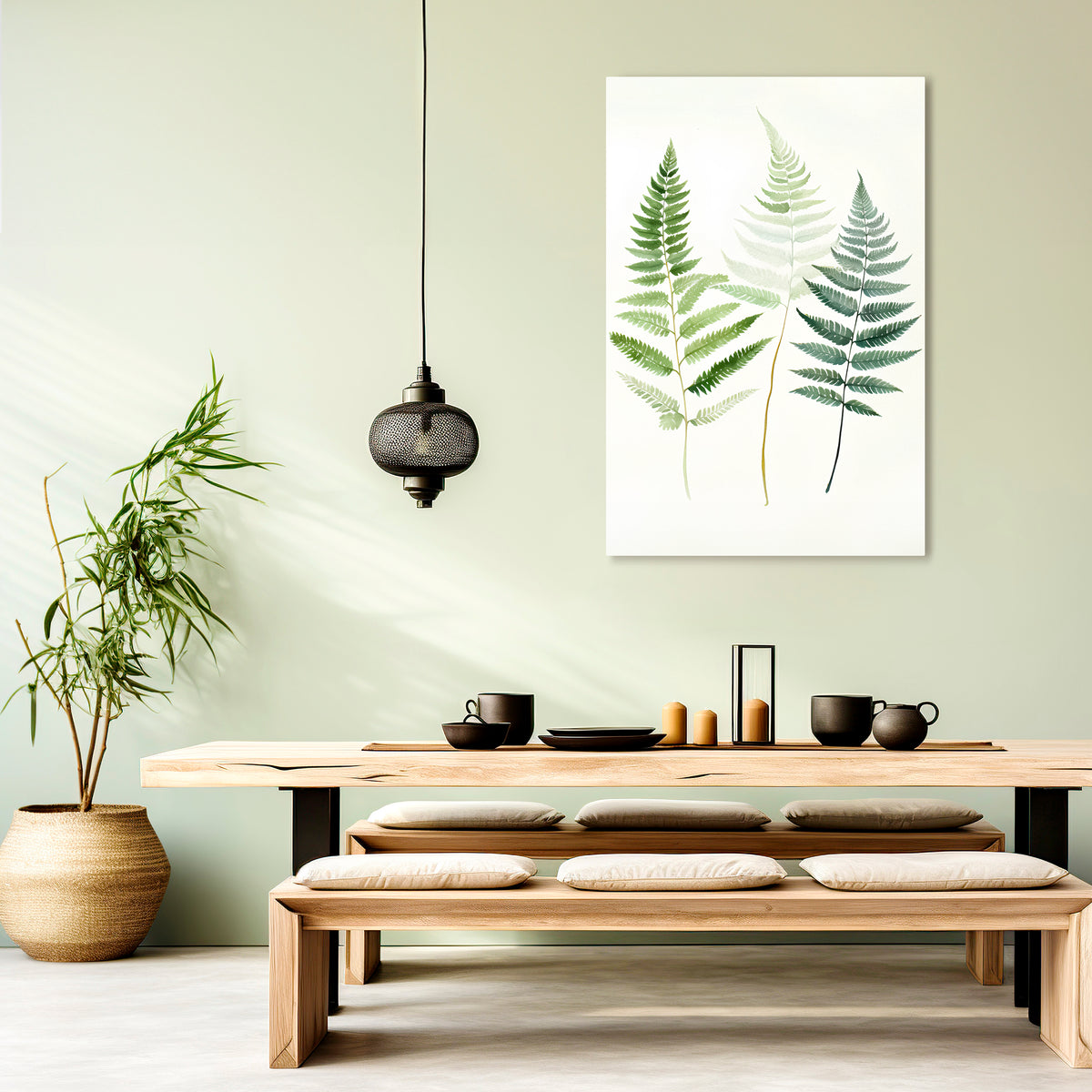 FERN MAJESTY Cuadro en lienzo vertical