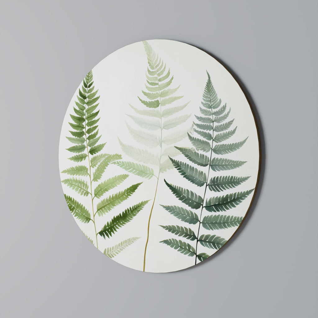 FERN MAJESTY Round Wall Art
