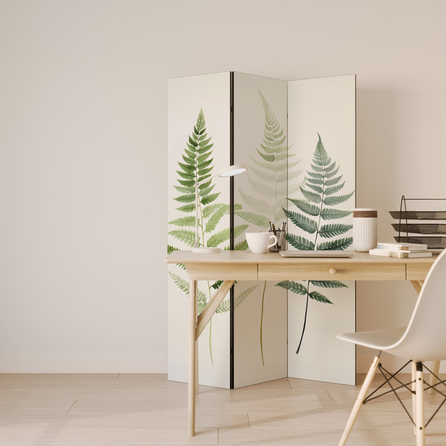 FERN MAJESTY Biombo de 3 paneles