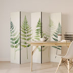 FERN MAJESTY Biombo Decorativo de 5 Paneles