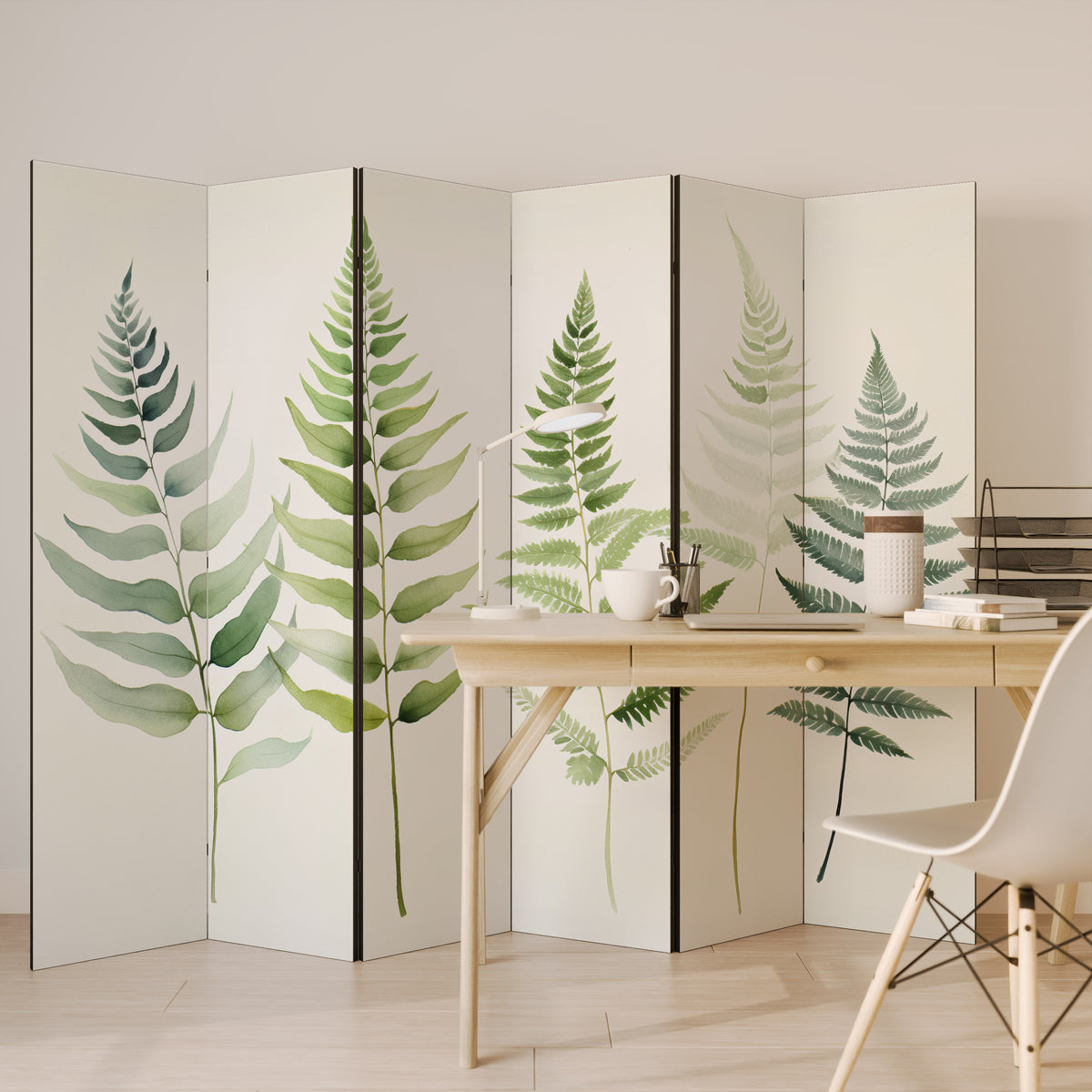 FERN MAJESTY Biombo de 6 paneles