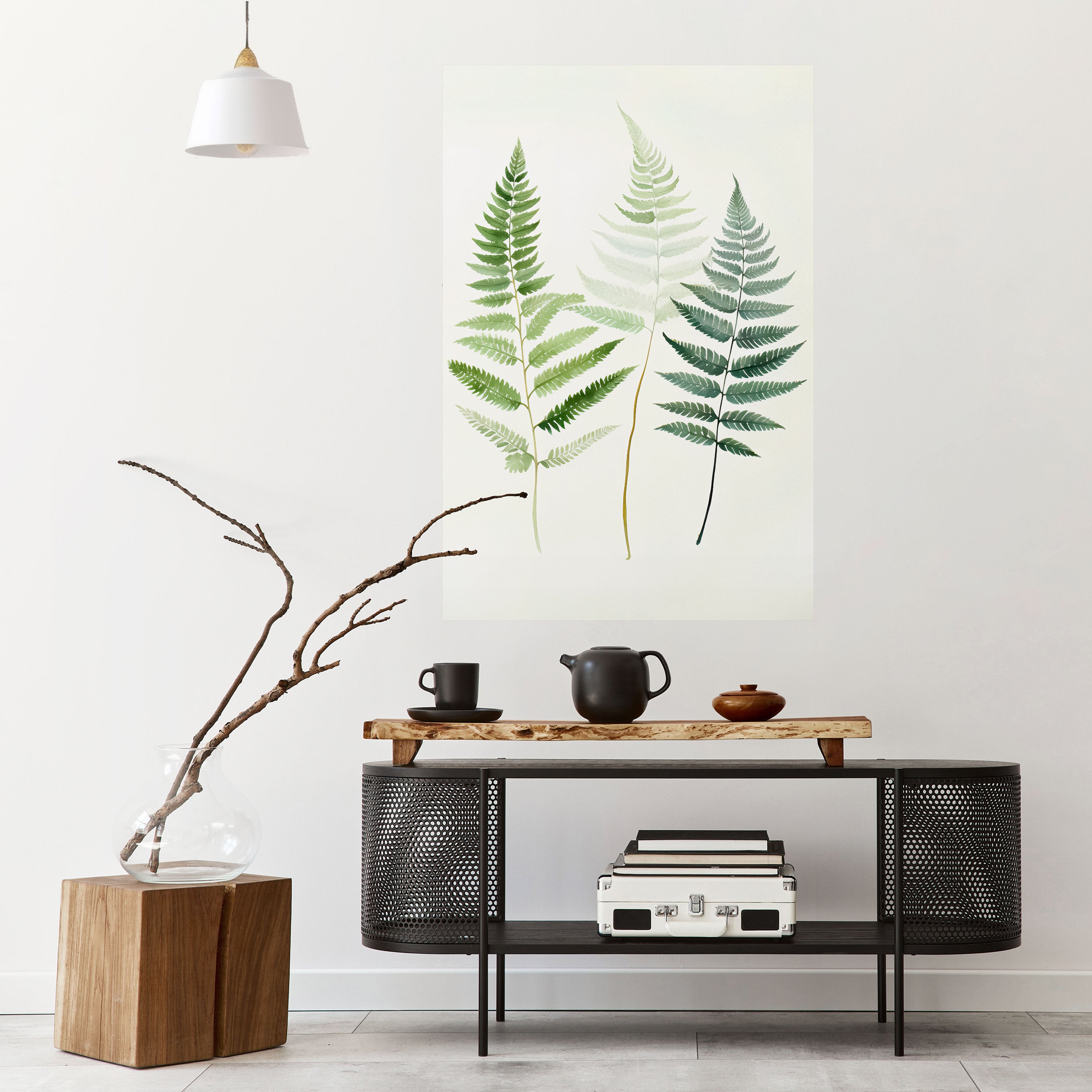 Póster vertical autoadhesivo FERN MAJESTY