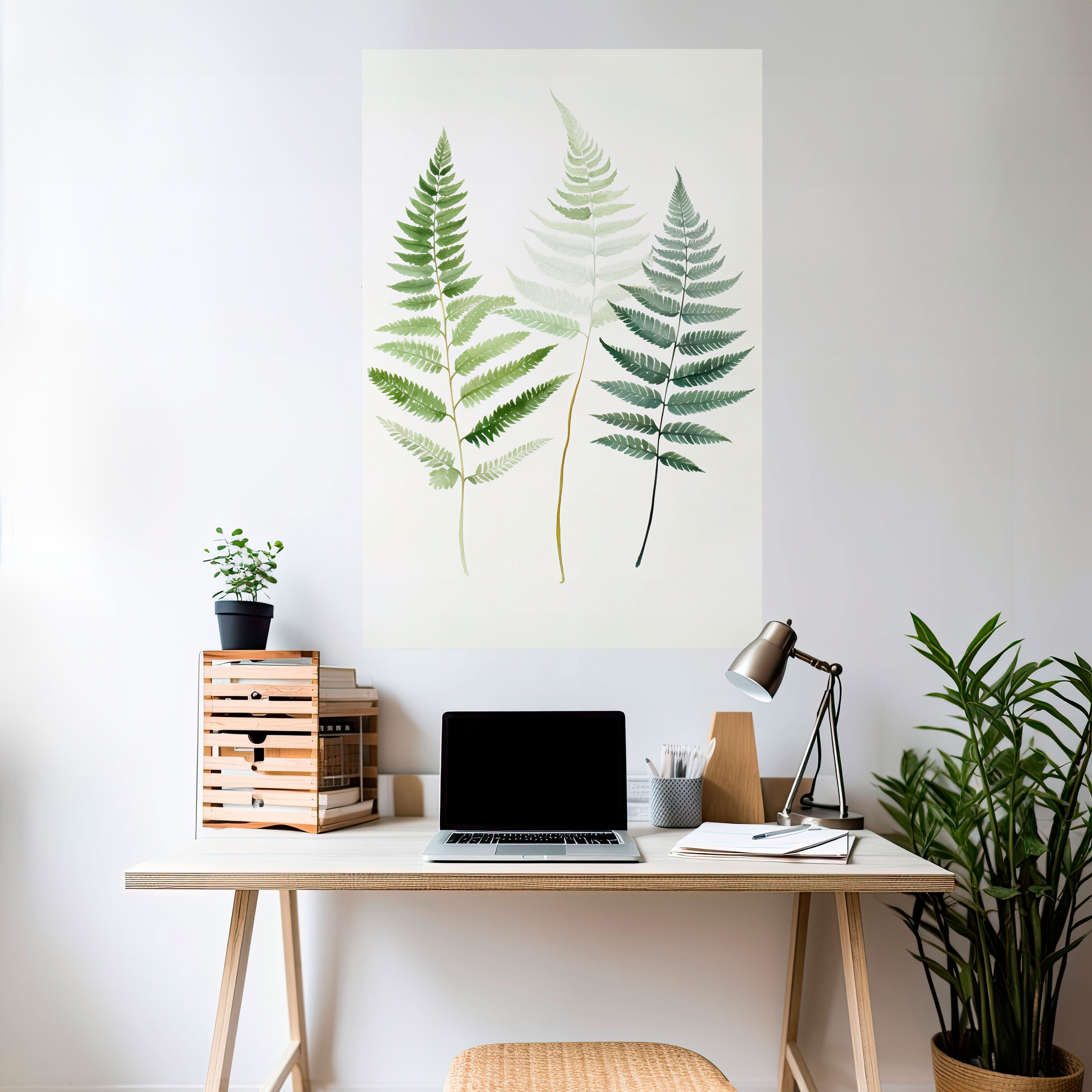 Póster vertical autoadhesivo FERN MAJESTY