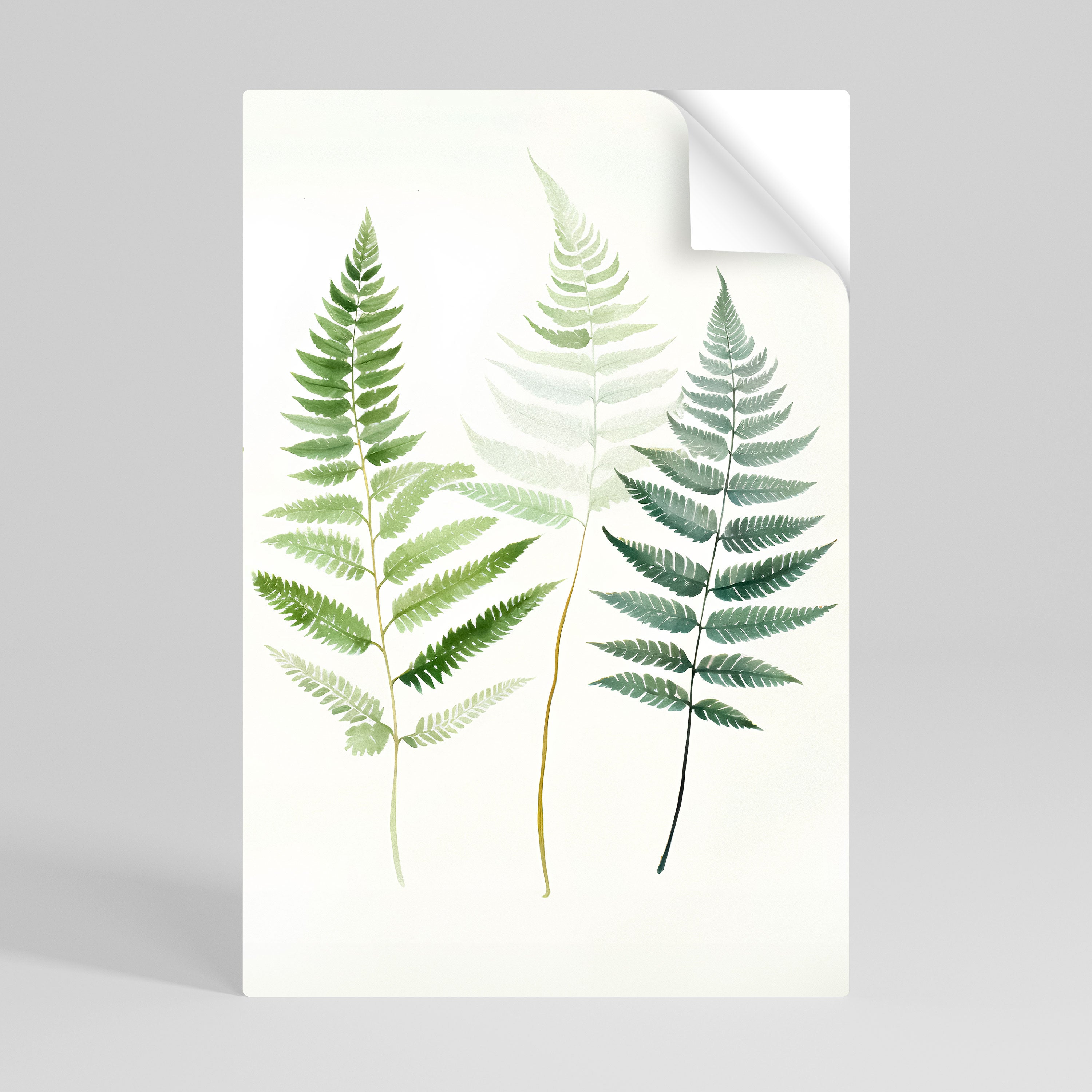 Póster vertical autoadhesivo FERN MAJESTY