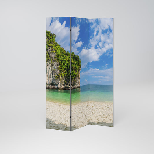 SUN-KISSED HAVEN Biombo de 3 paneles