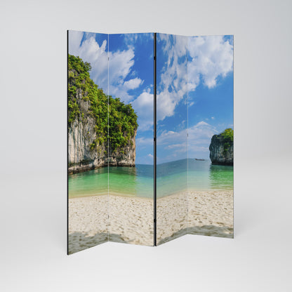 SUN-KISSED HAVEN 4-Panel Room Divider
