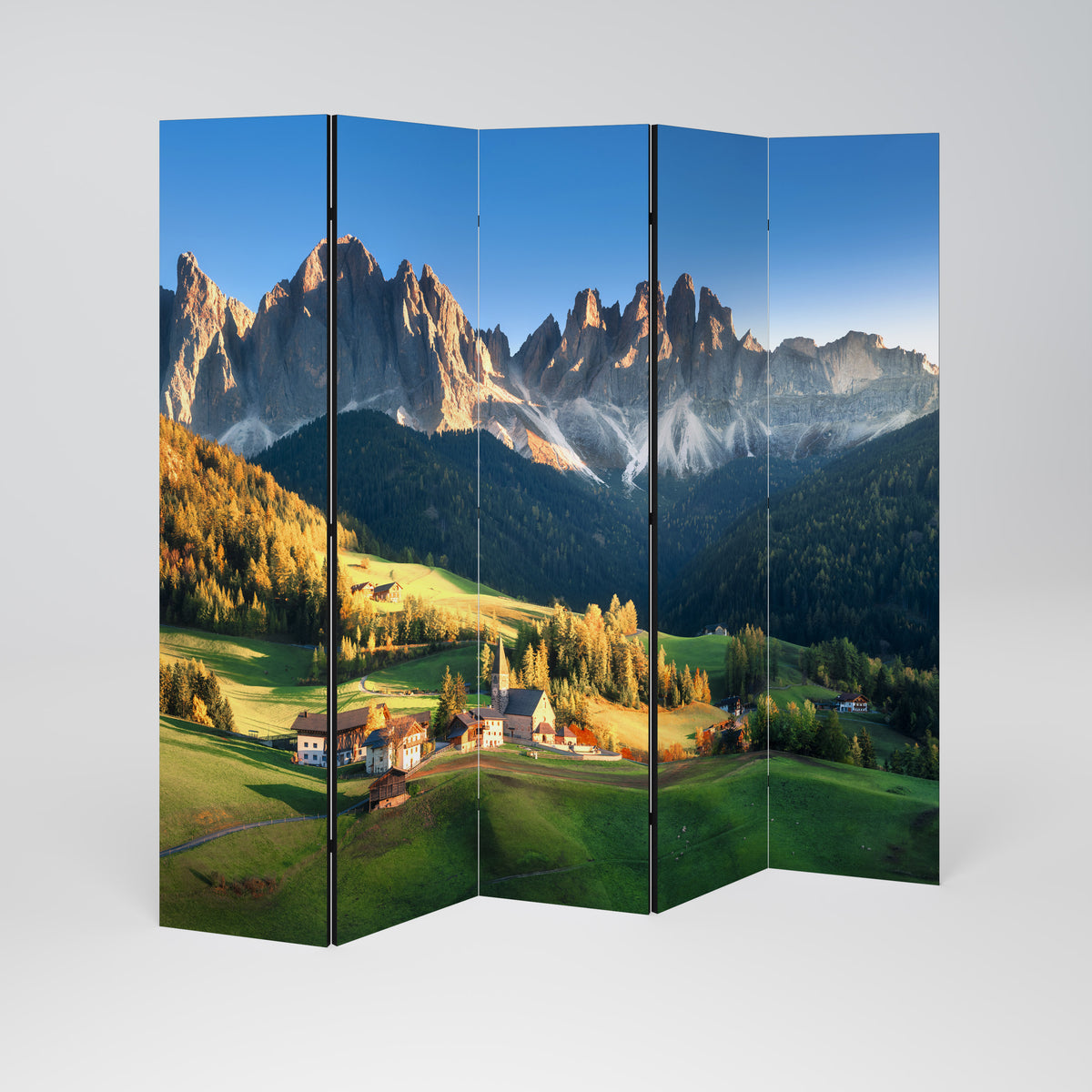 MOUNTAIN DREAMSCAPE Biombo de 5 paneles