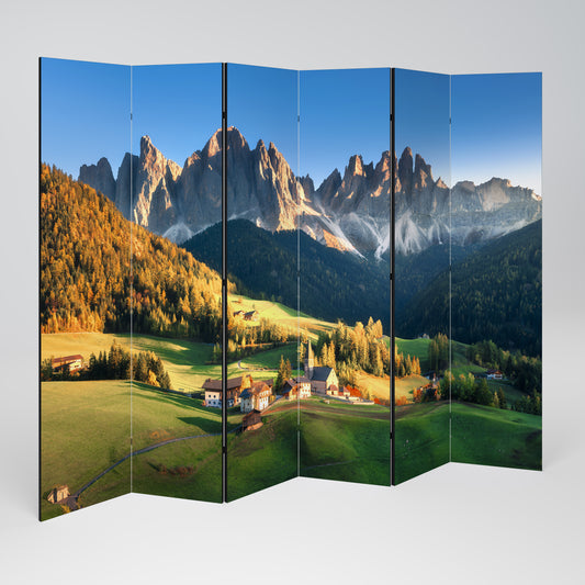 MOUNTAIN DREAMSCAPE Biombo de 6 paneles