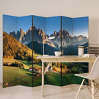 MOUNTAIN DREAMSCAPE Biombo Decorativo de 6 Paneles