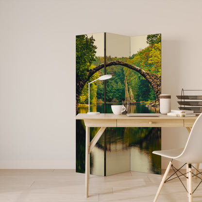 SERENE REFLECTIONS REALM Biombo de 3 paneles