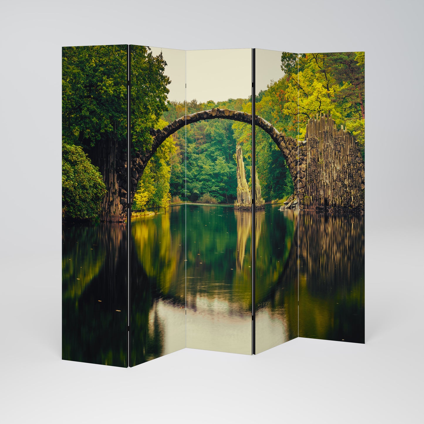 SERENE REFLECTIONS REALM Biombo de 5 paneles