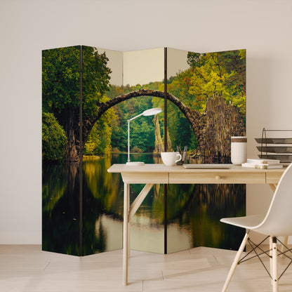SERENE REFLECTIONS REALM Biombo de 5 paneles