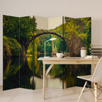 SERENE REFLECTIONS REALM Biombo Decorativo de 6 Paneles