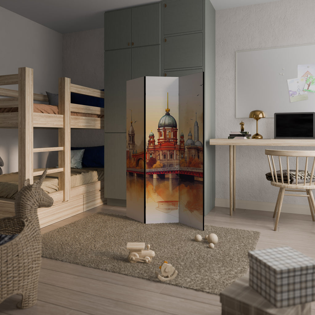 BERLIN SPIRIT Biombo de 3 paneles