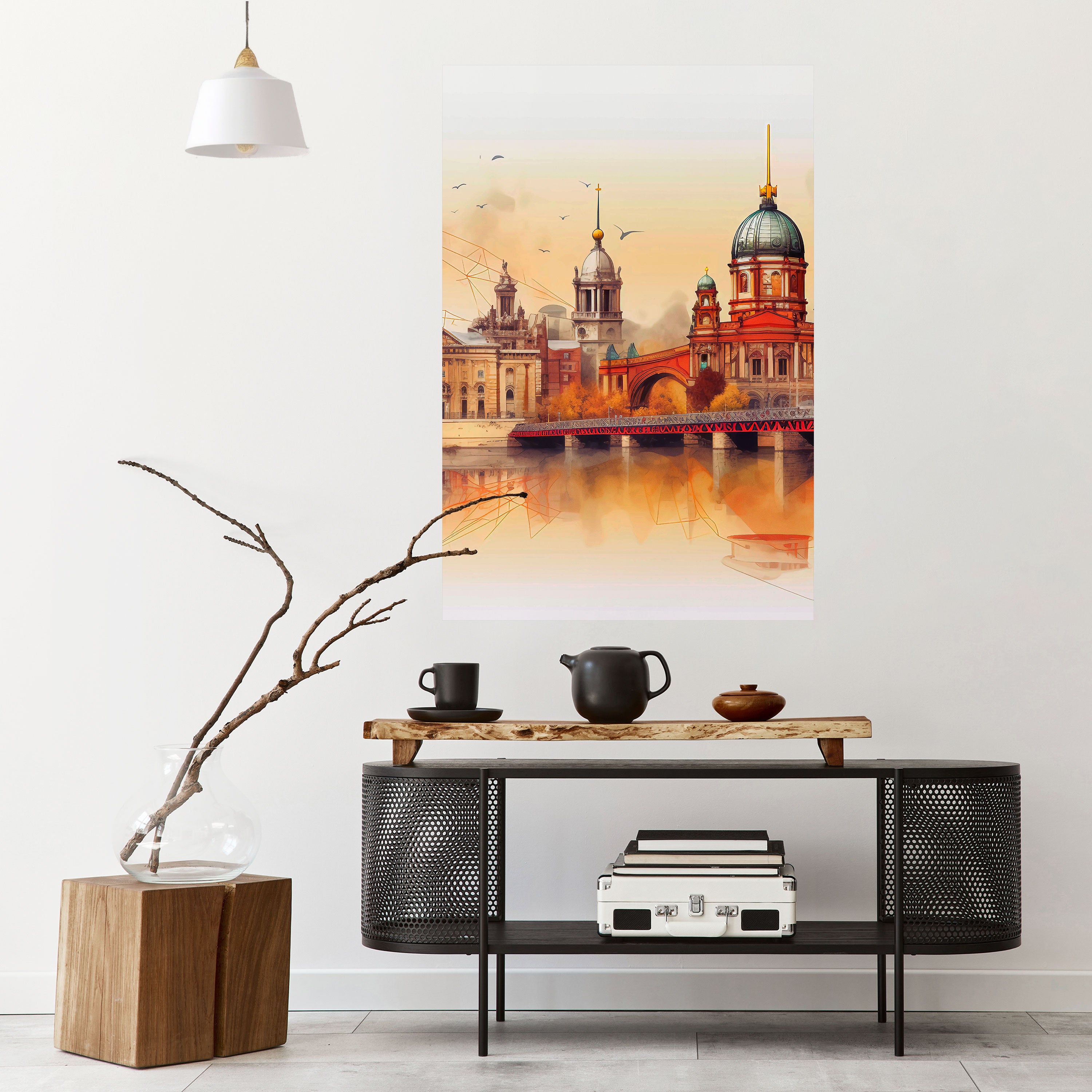 BERLIN SPIRIT Peel and Stick Vertical Poster