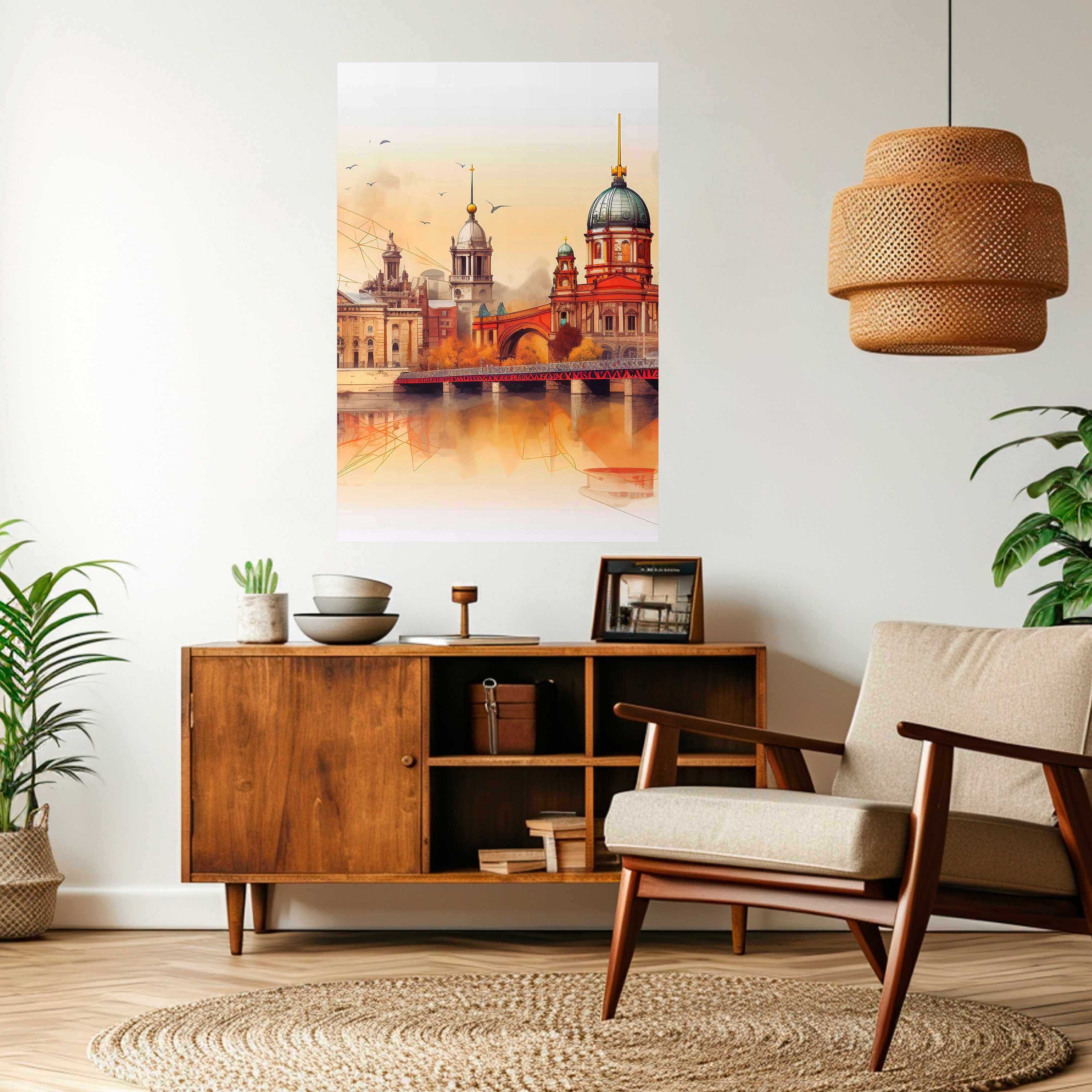 BERLIN SPIRIT Peel and Stick Vertical Poster